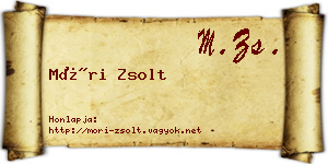Móri Zsolt névjegykártya