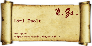 Móri Zsolt névjegykártya